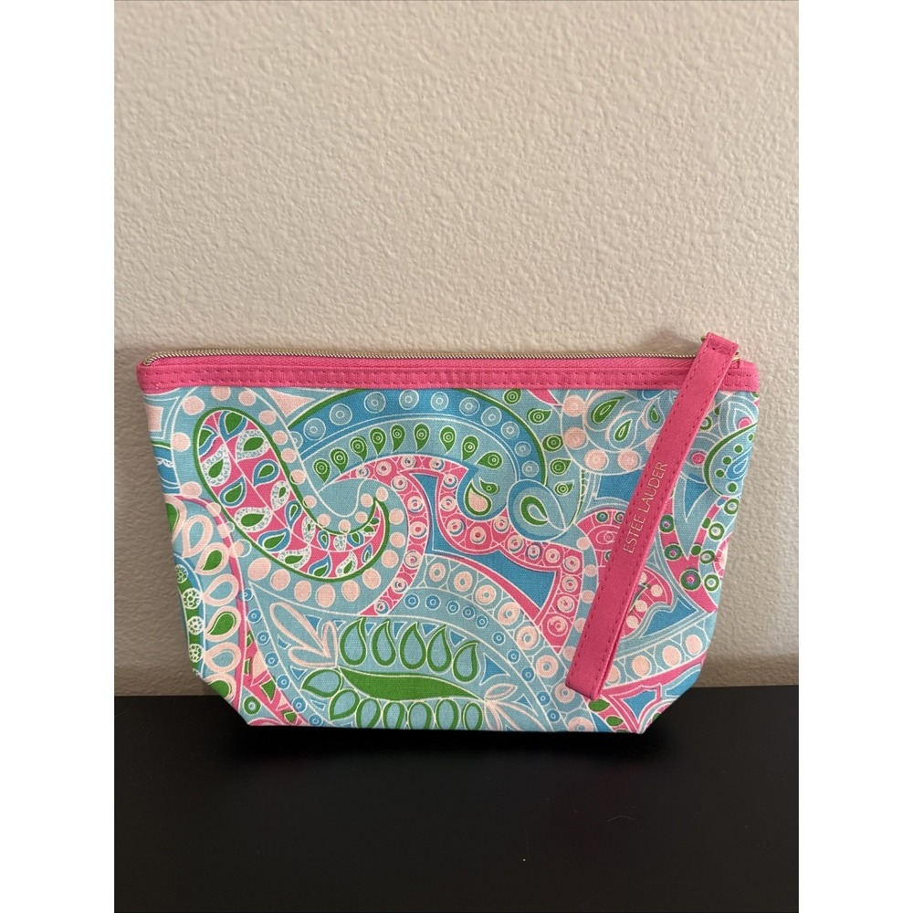 Estee Lauder x  Lilly Pulitzer Floral Cosmetic Makeup Bag Travel Case Floral New